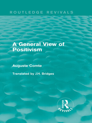cover image of A General View of Positivism